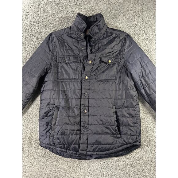 Paper Denim‎ & Cloth Puffer Jacket Men Small Snap Button Lightweight Outerwear - Picture 3 of 16